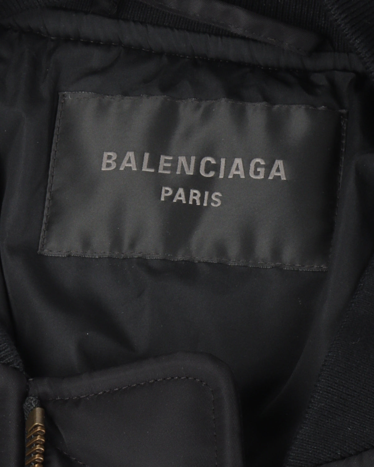 Padded Nylon Bomber Jacket