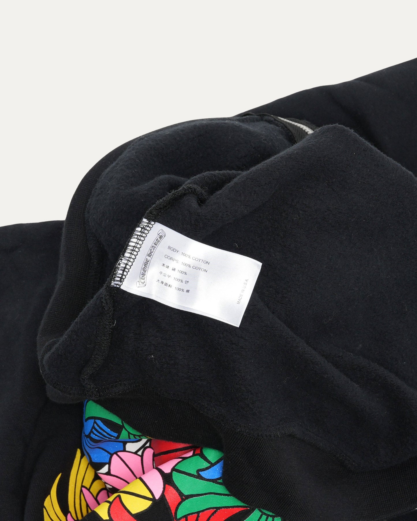 Multicolor Cross Print Zip Up Hoodie
