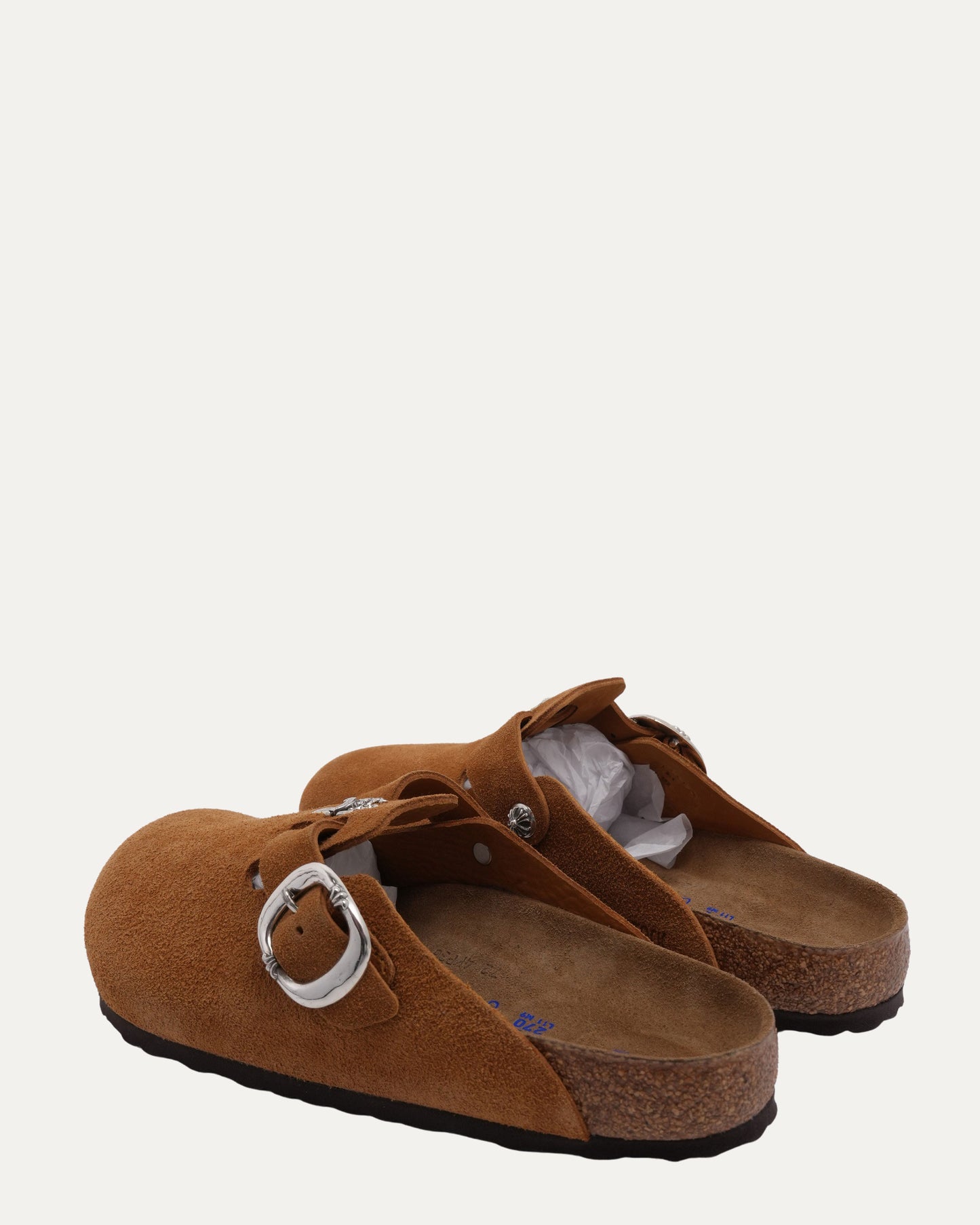 Dagger Embellished Birkenstock Boston Suede Mule