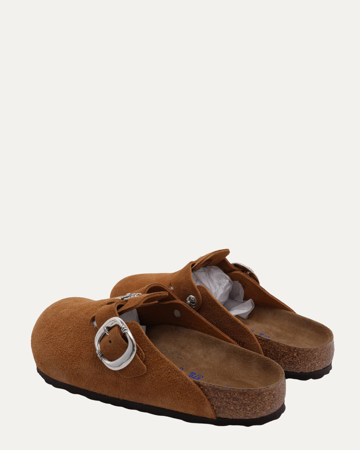 Dagger Embellished Birkenstock Boston Suede Mule