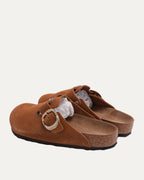 Dagger Embellished Birkenstock Boston Suede Mule
