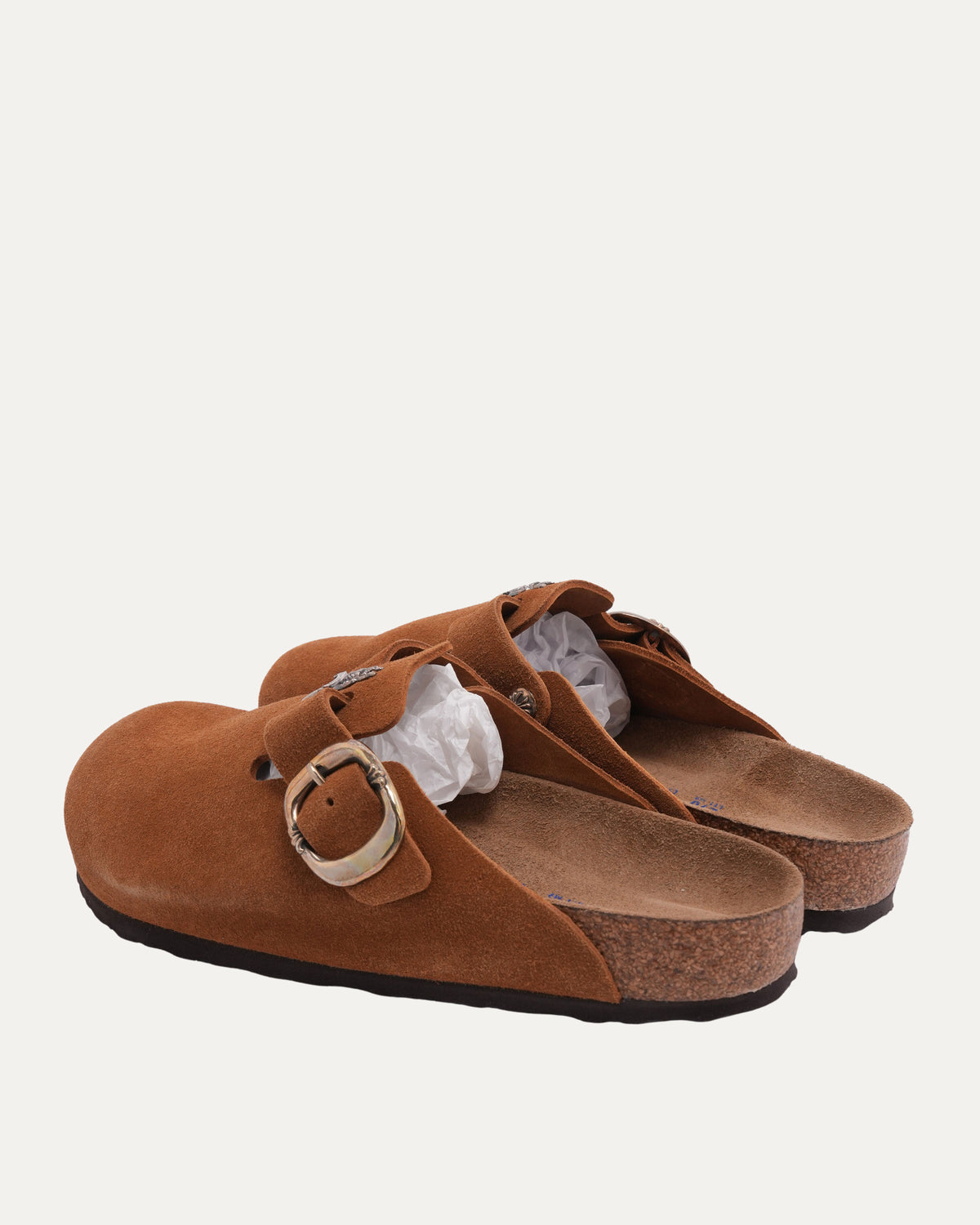 Dagger Embellished Birkenstock Boston Suede Mule