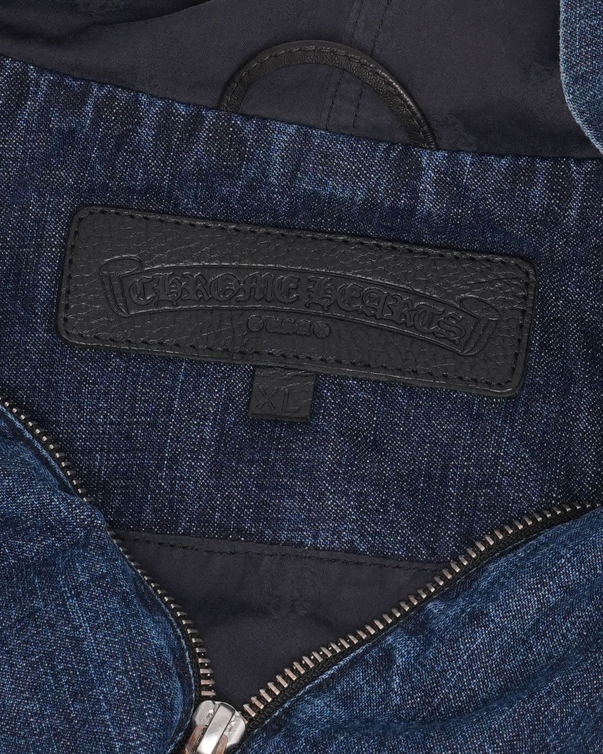 Ruckus Hooded Denim Cross Patch Jacket