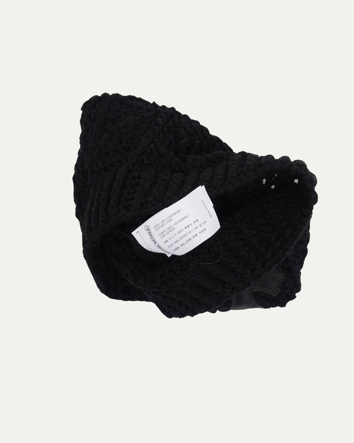 Cashmere Cross Patch Beanie