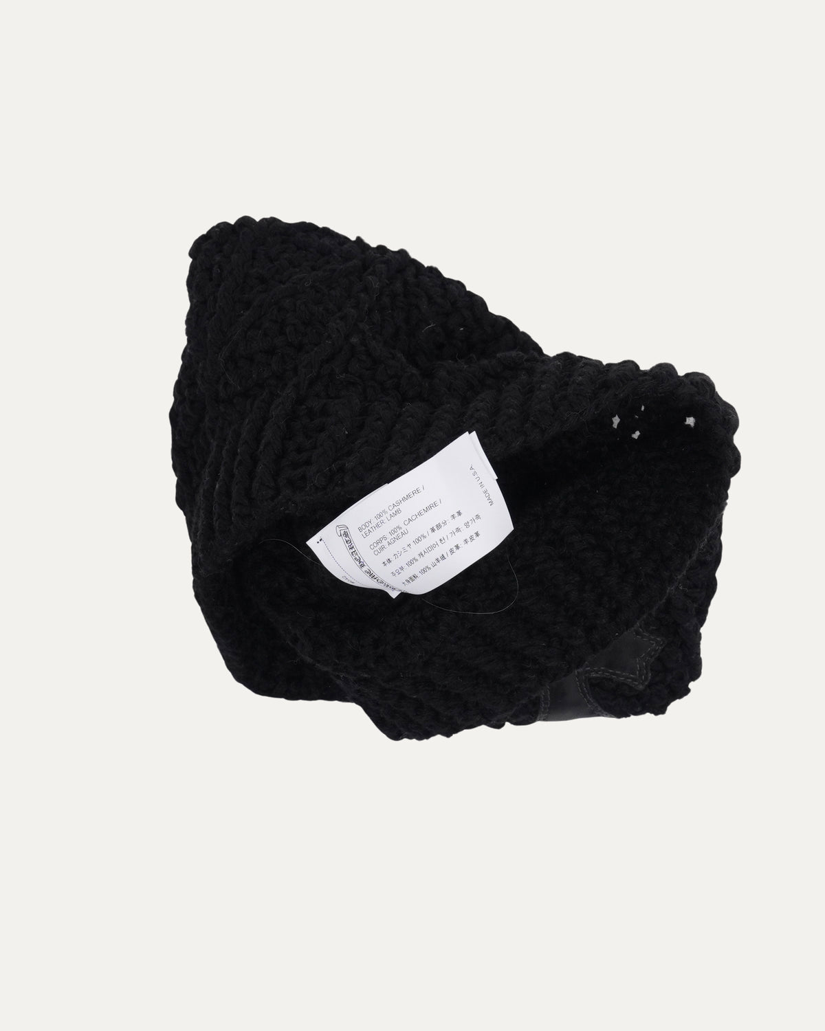 Cashmere Cross Patch Beanie