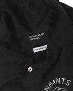 Cupro-Twill Embroidered Camp Collar Shirt