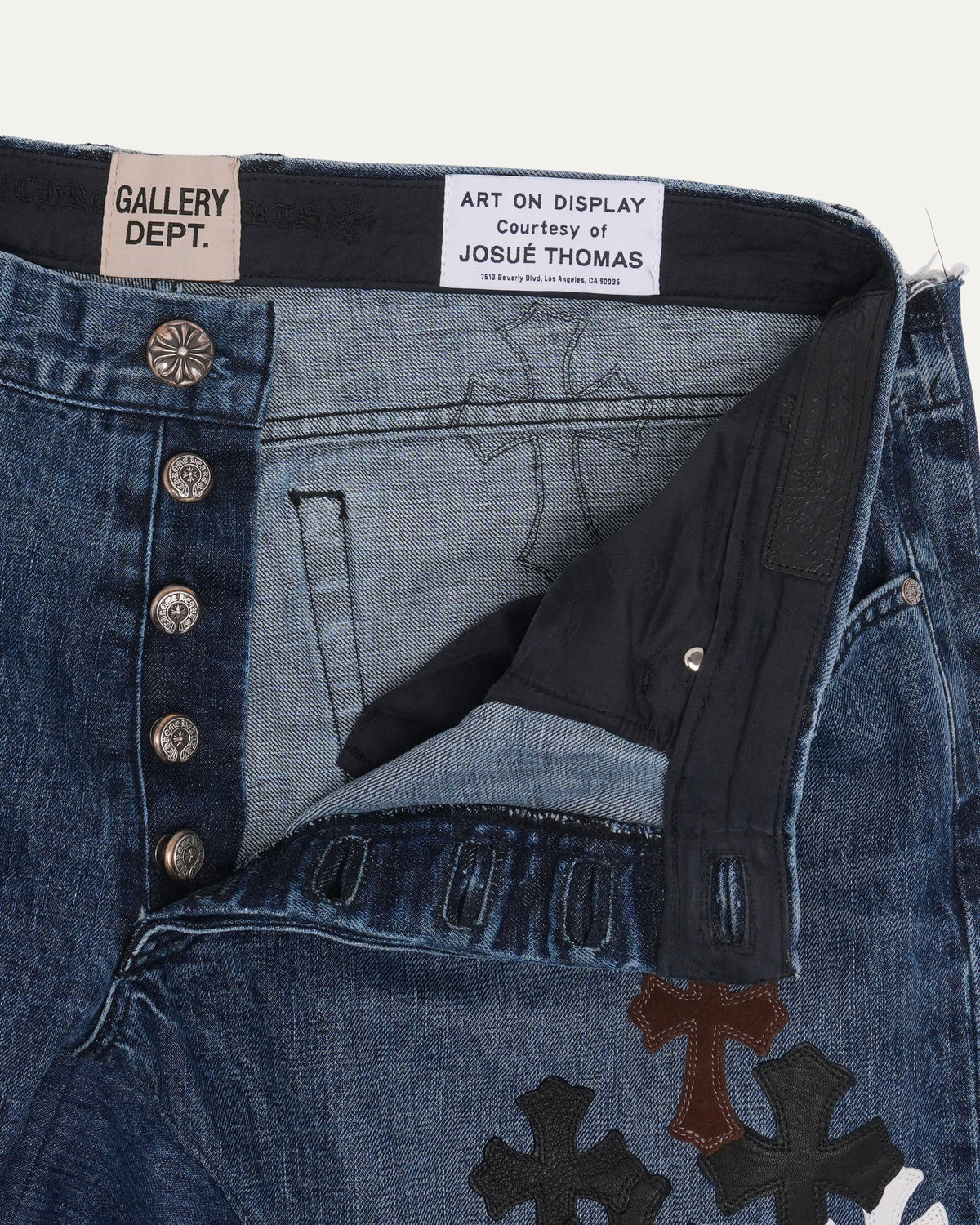 Gallery Dept. Turbo Diesel Cross Patch LA Flare Jeans