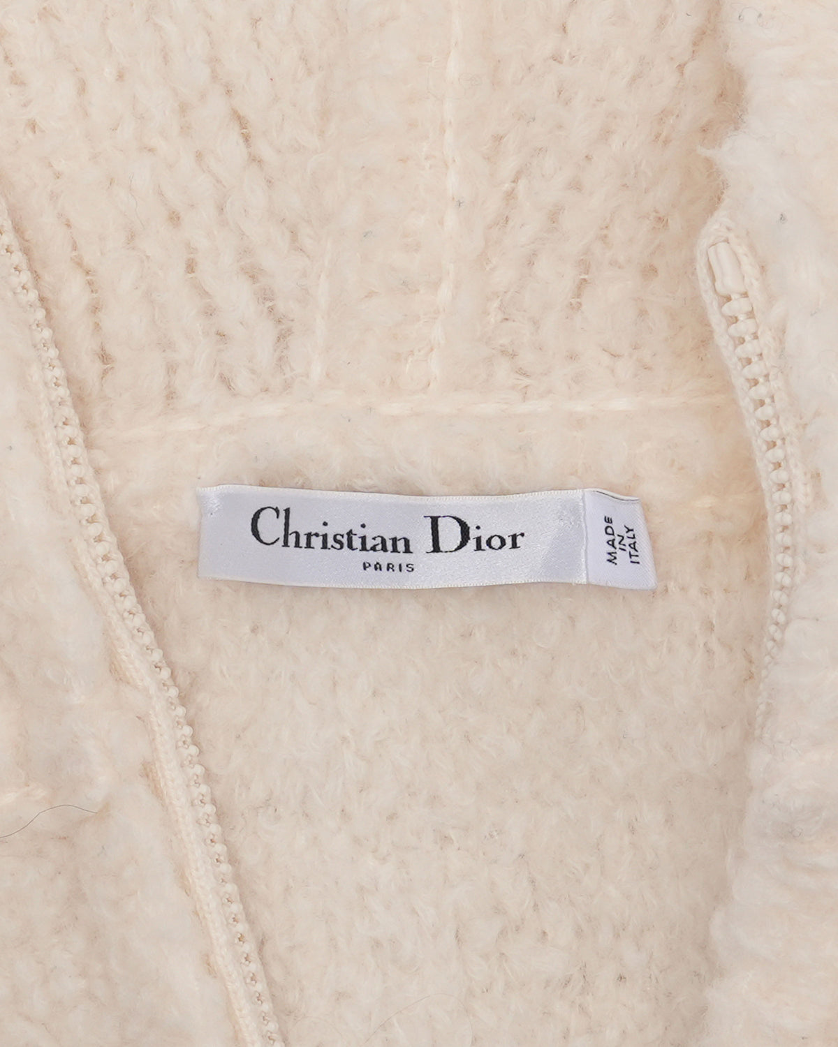 Hooded Fleece Zip-Up Wool Jacket
