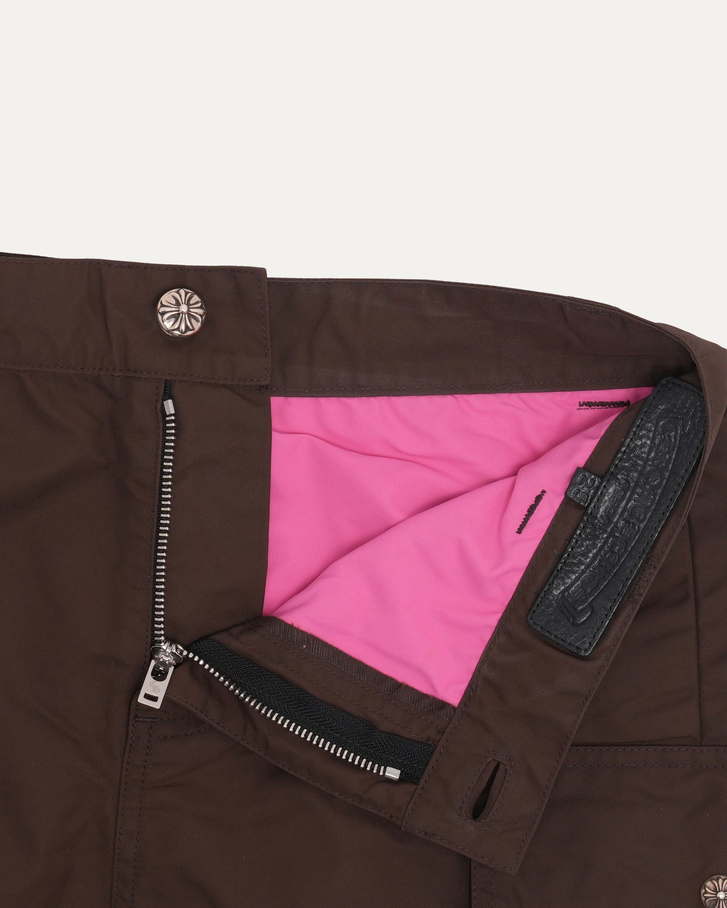 Nylon Cross Patch Cargo Skirt