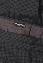 Plaid Pattern Wool Trousers