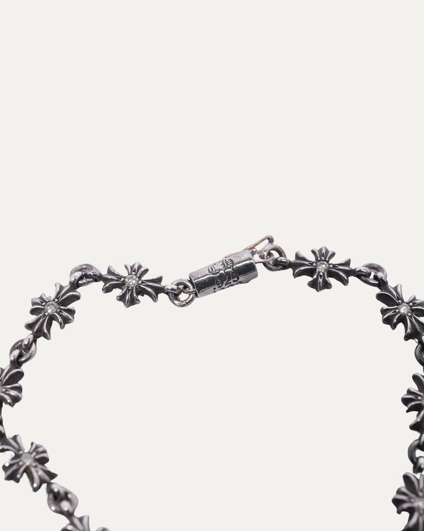 Tiny E Bracelet with Diamonds