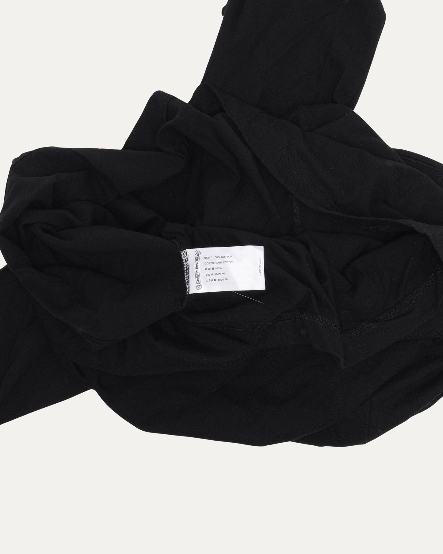 Neck Logo Long Sleeve Pocket T-Shirt