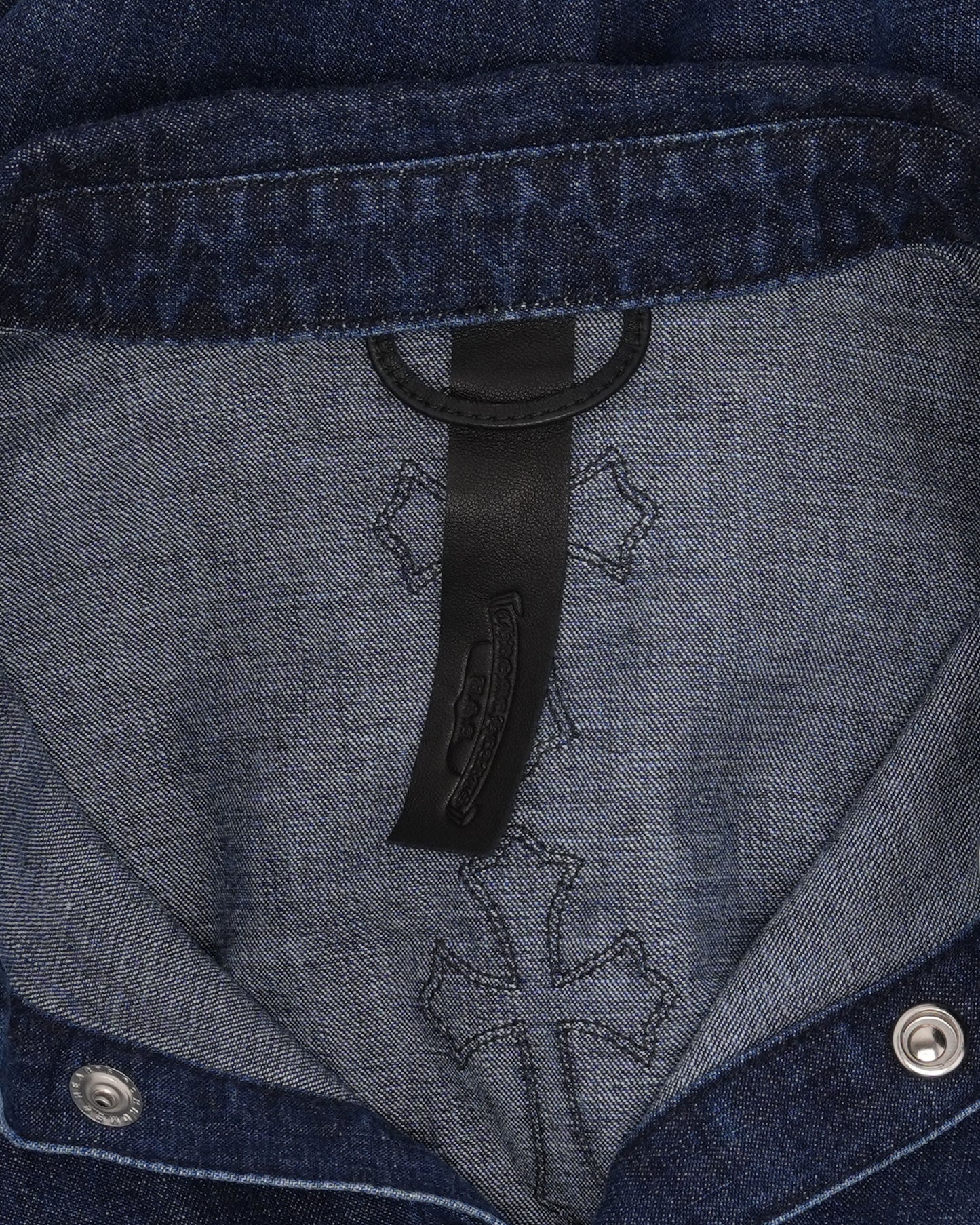 Cross Patch Denim Work Dog Shirt