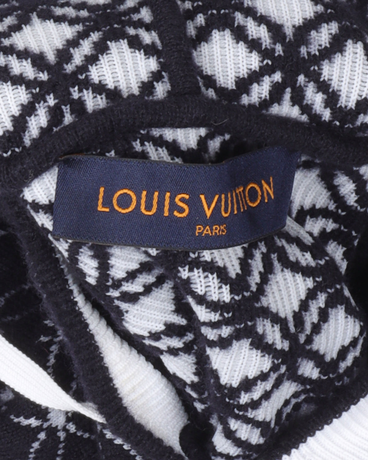 Patterned Knit Hoodie