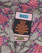 Pineapple Monogram Silk Shirt