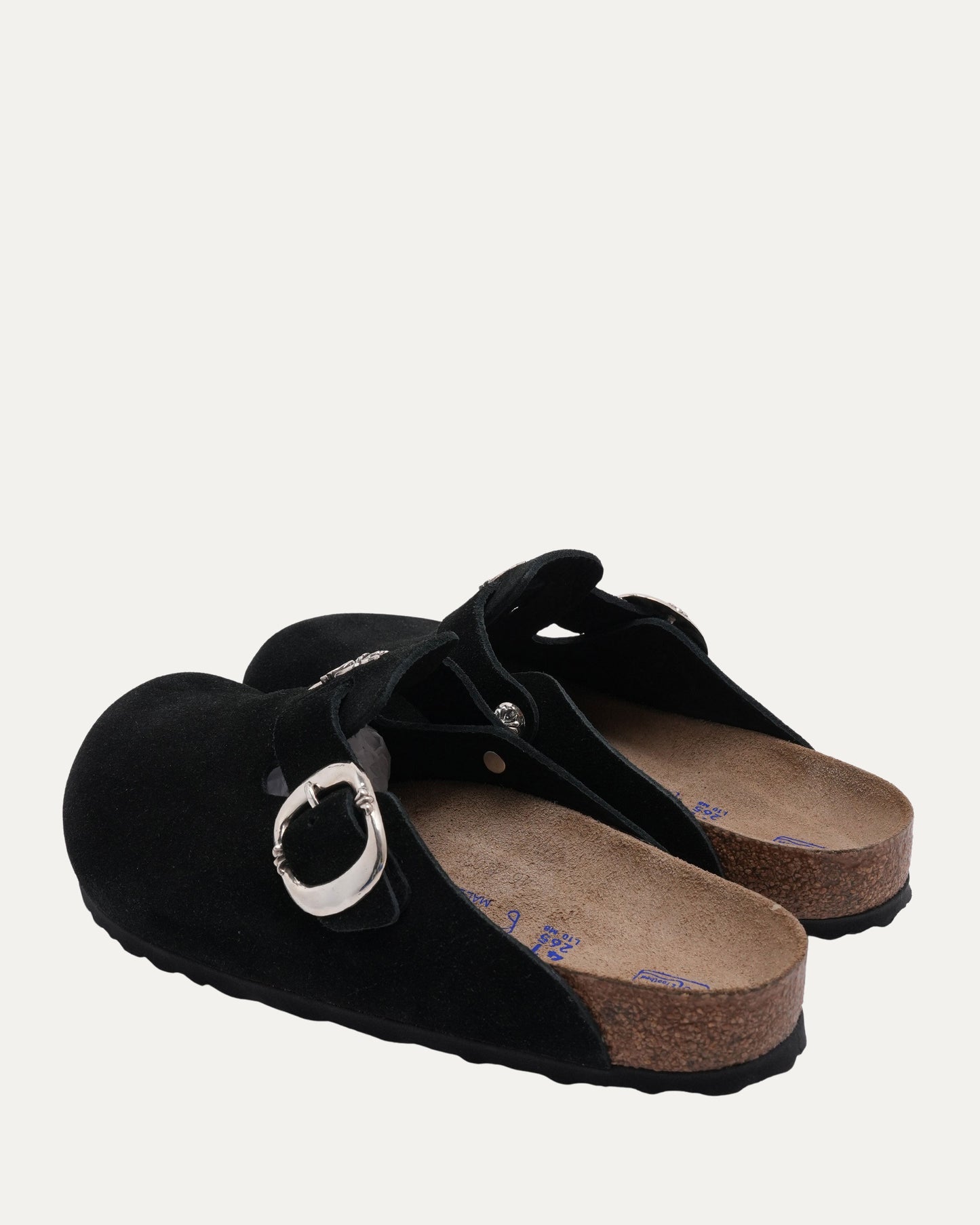 Dagger Embellished Birkenstock Boston Suede Mule