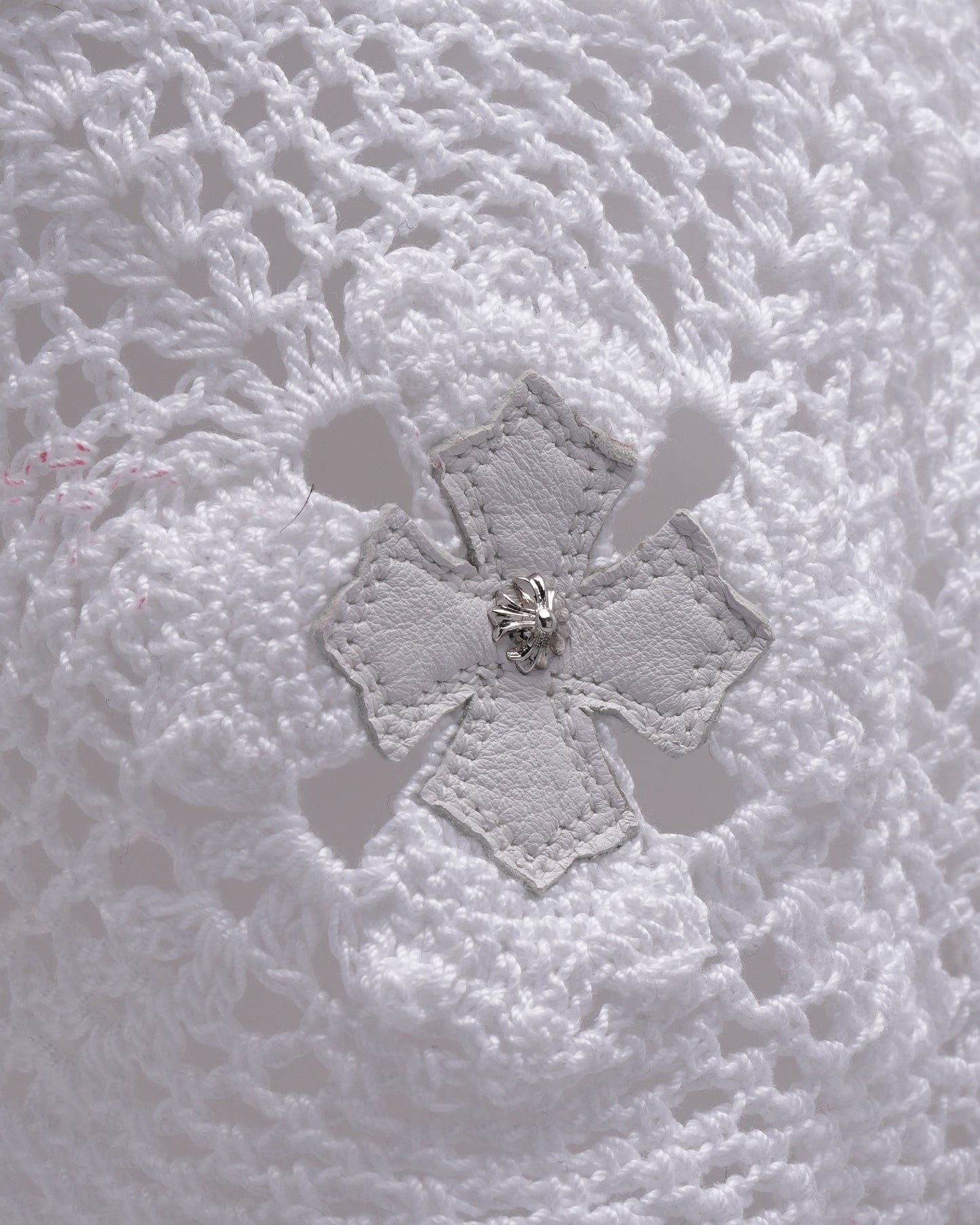 St. Barth's Plus Cross Patch Crochet Dress