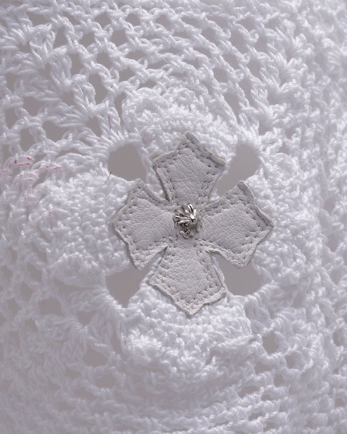 St. Barth's Plus Cross Patch Crochet Dress