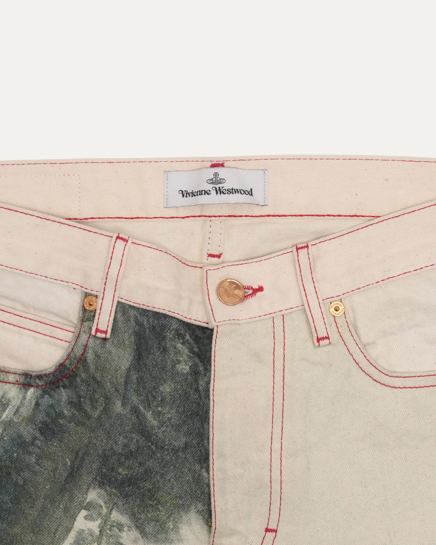 Painting Print Jeans