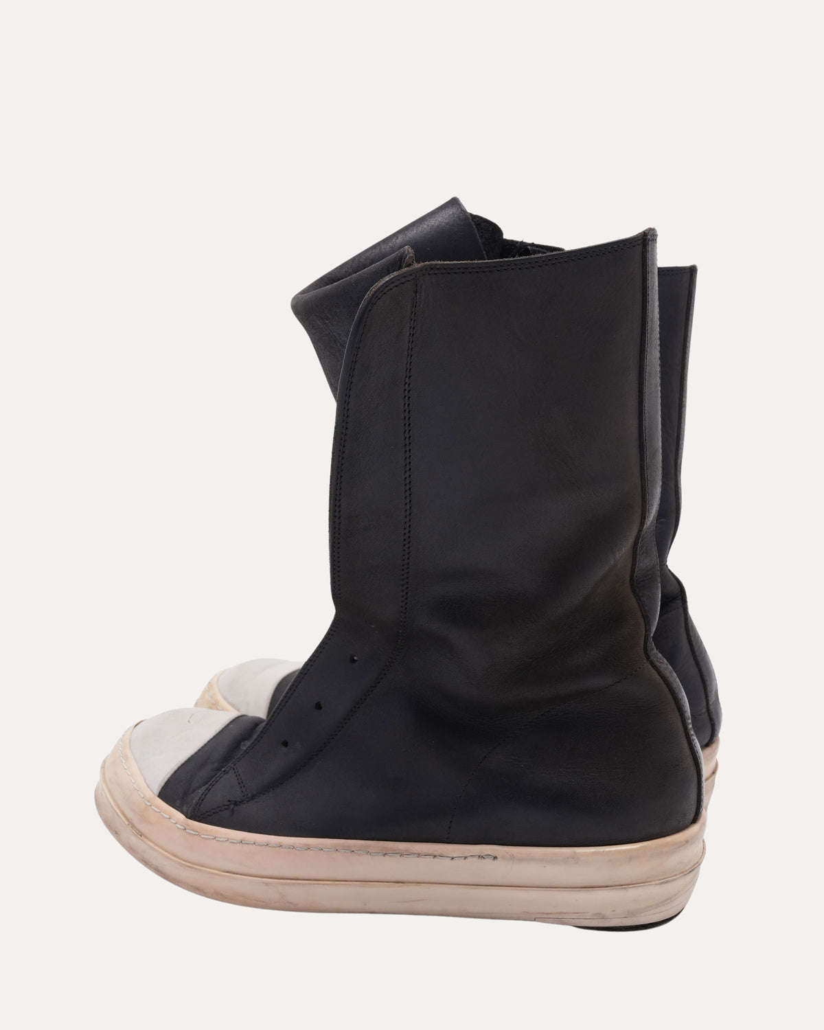 Leather Laceless Ramone Boots