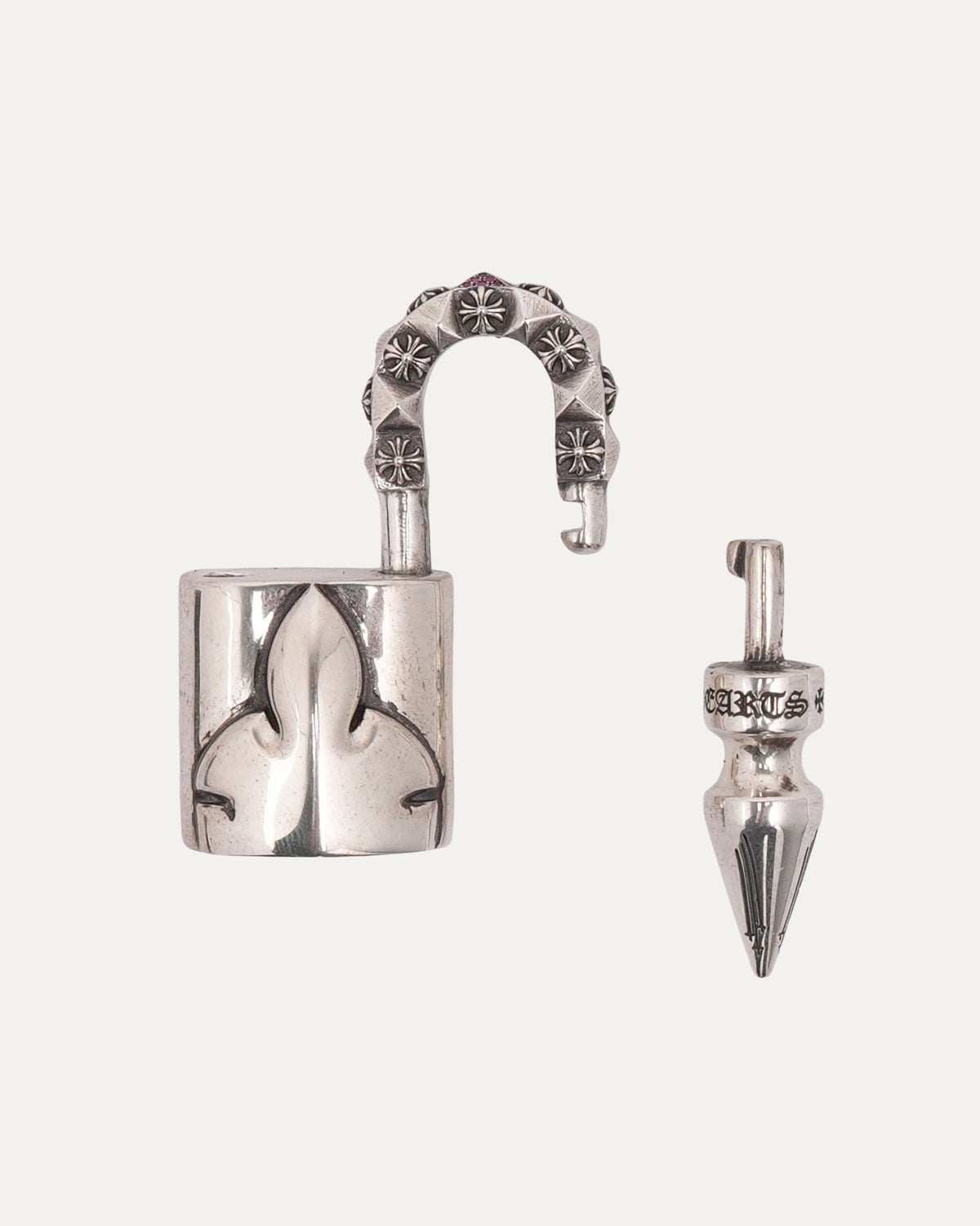 Pink Sapphire Fleur Lock & Key