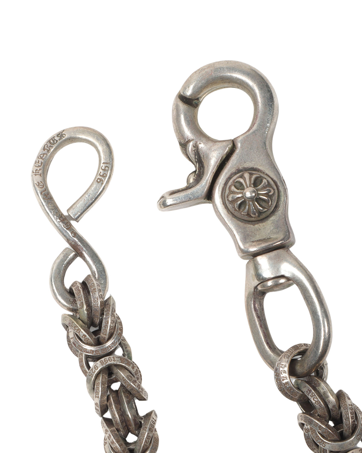 Woven B Ring Wallet Chain