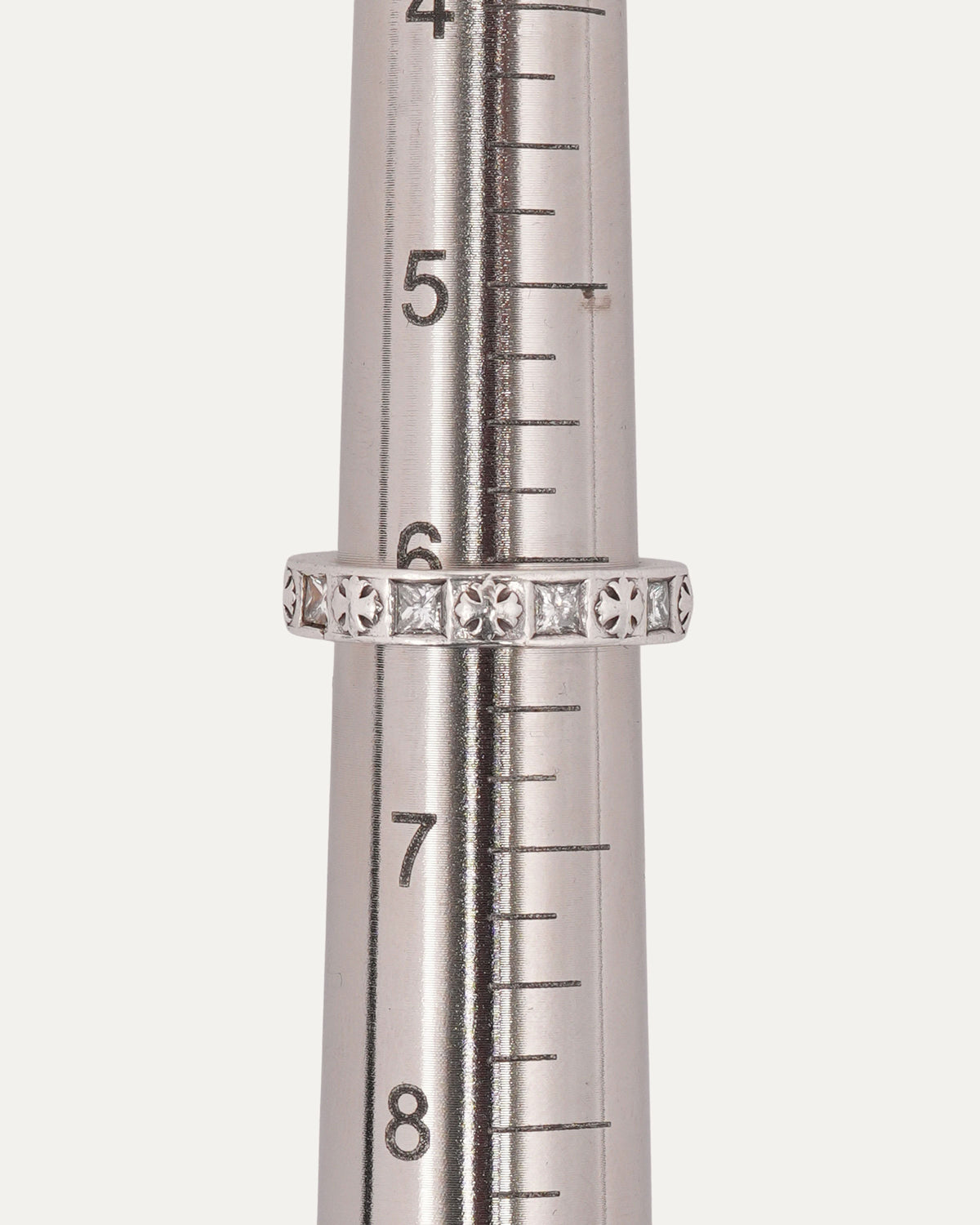 Diamond Plus Cross Square Ring