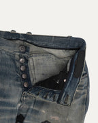 Vintage Repaired Cross Patch Jeans