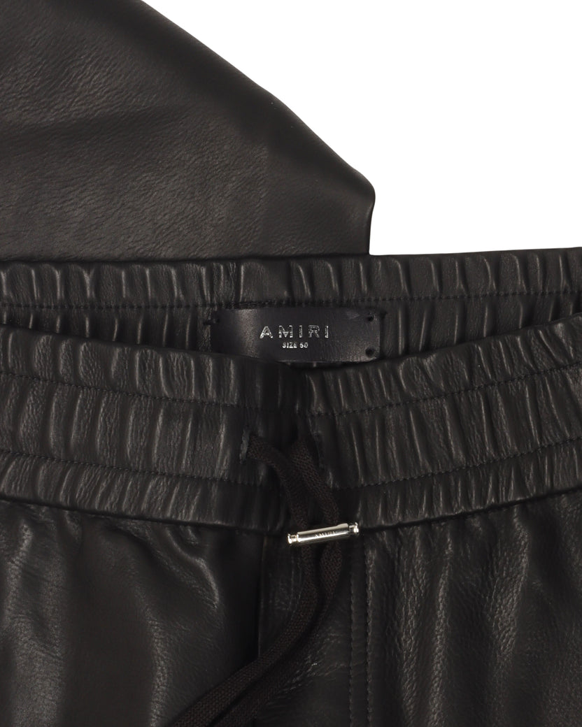 Leather Jogger Pants