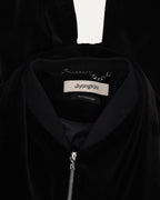Velour Bomber Jacket