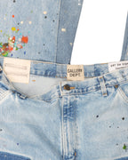 Paint Splatter Carpenter Flare Jeans