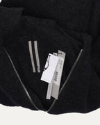 Alpaca Mohair Blend Oversized Gimp Hooded Knit Jacket