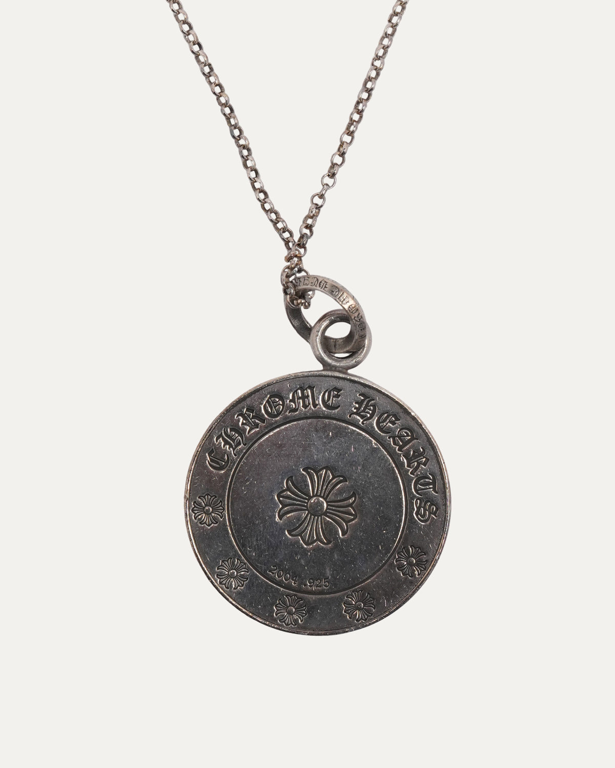 Large Angel Medallion w/ Roll Chain
