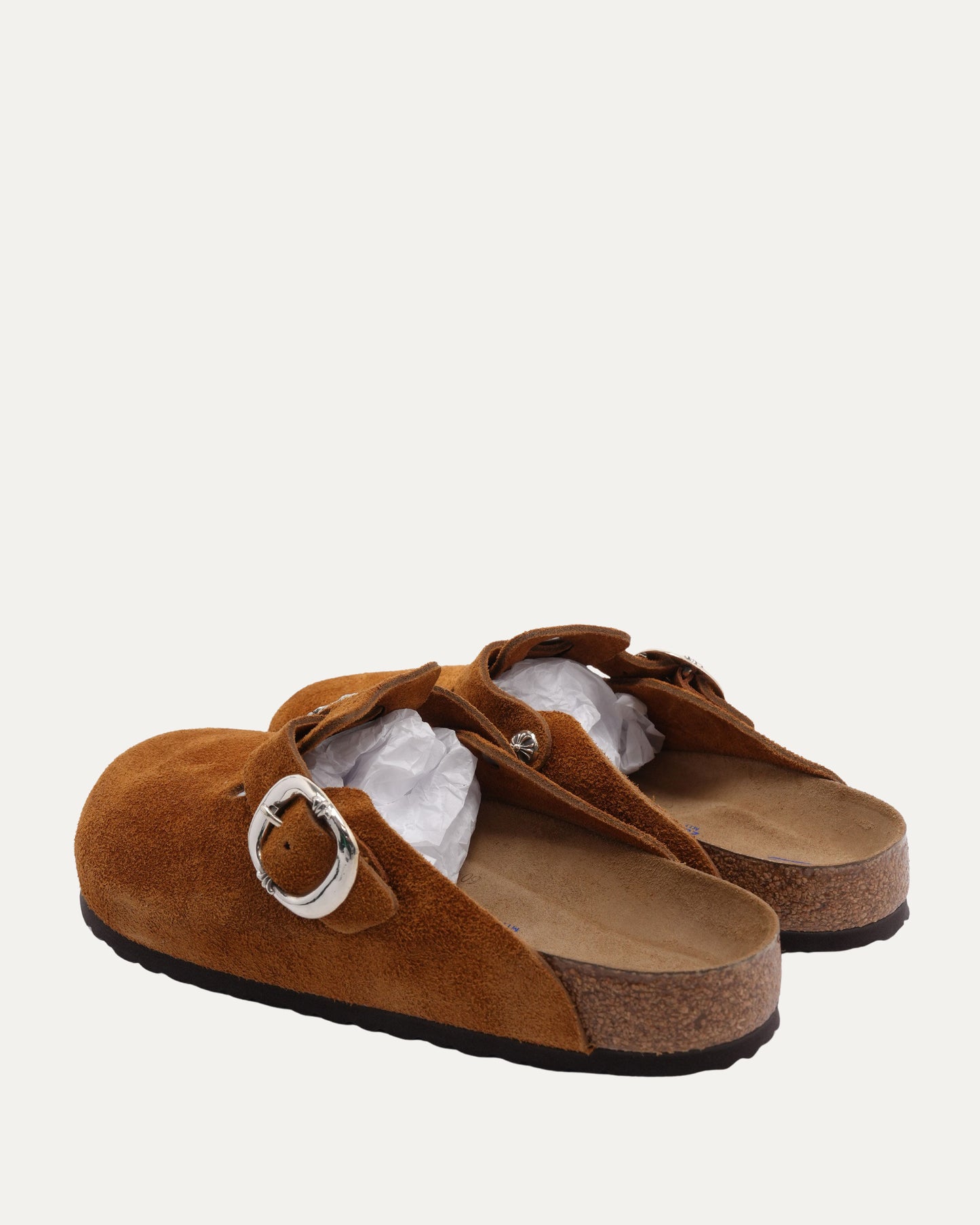 Dagger Embellished Birkenstock Boston Suede Mule