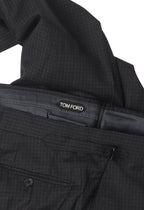Grid Pattern Wool Trousers