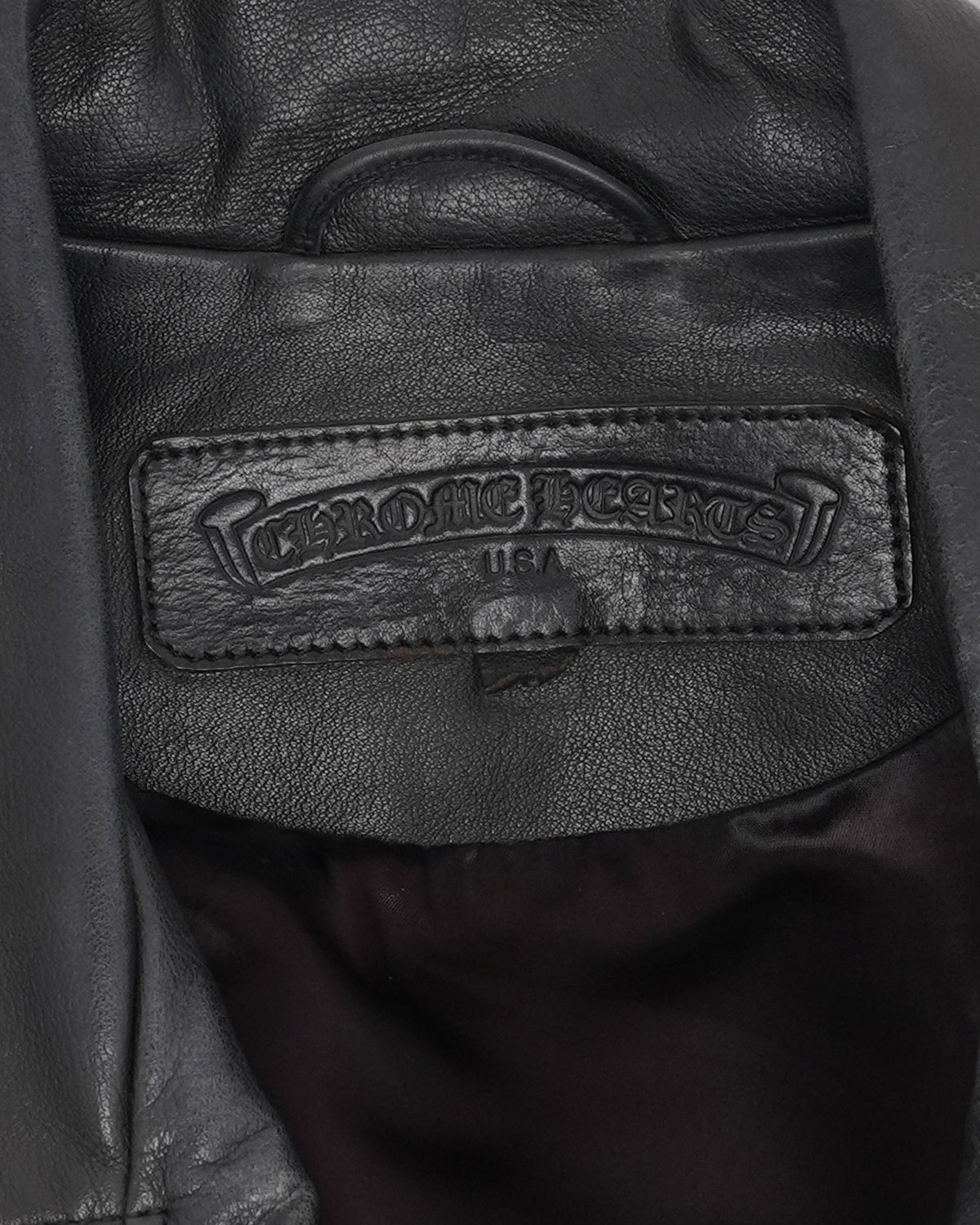 Fleur Leather Double Rider Jacket
