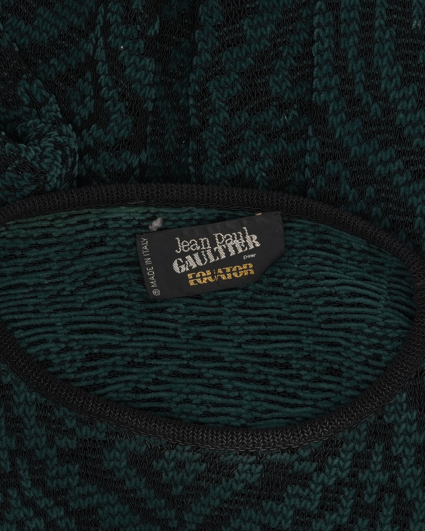 Pour Equator Patterned Knit Sweater