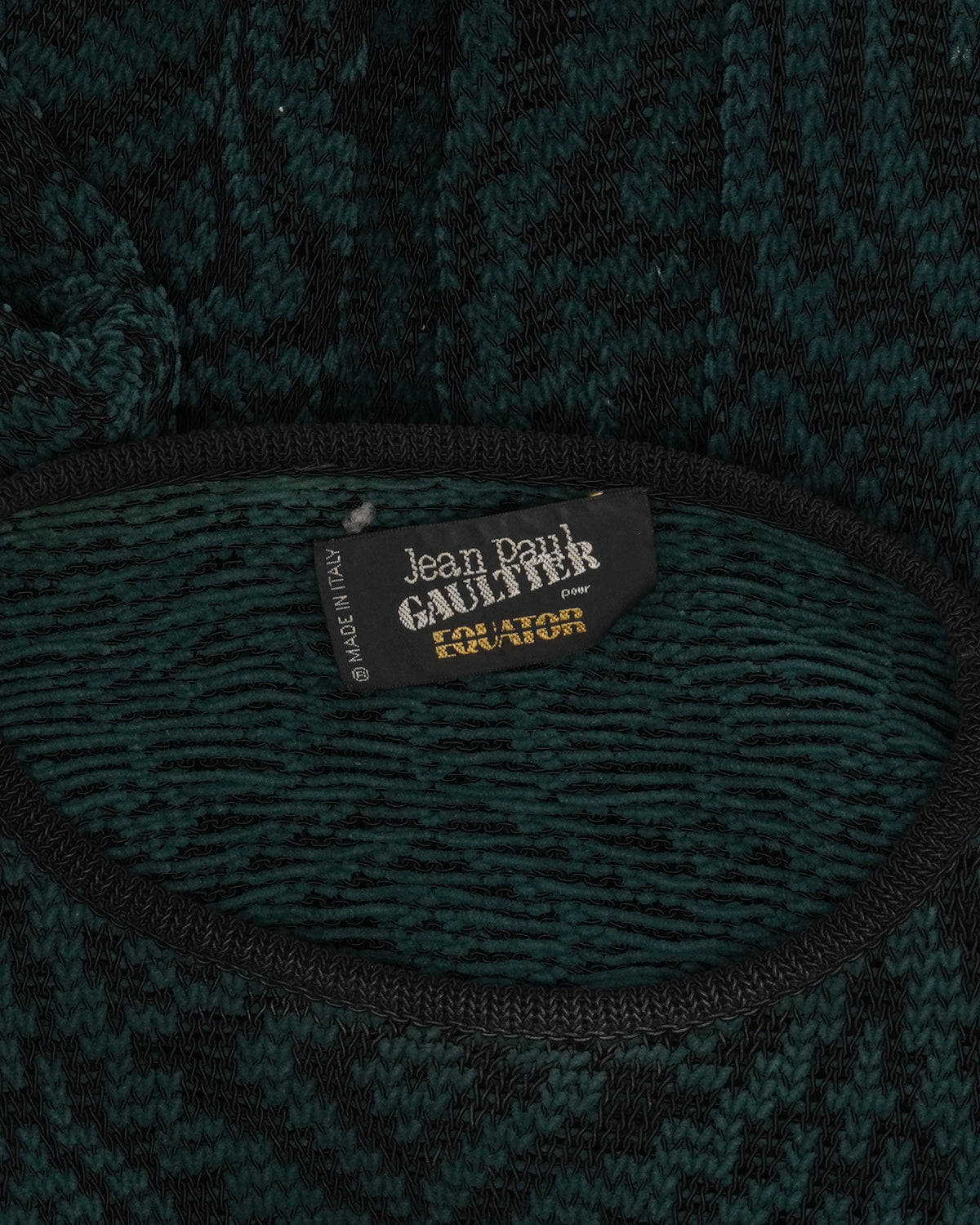 Pour Equator Patterned Knit Sweater