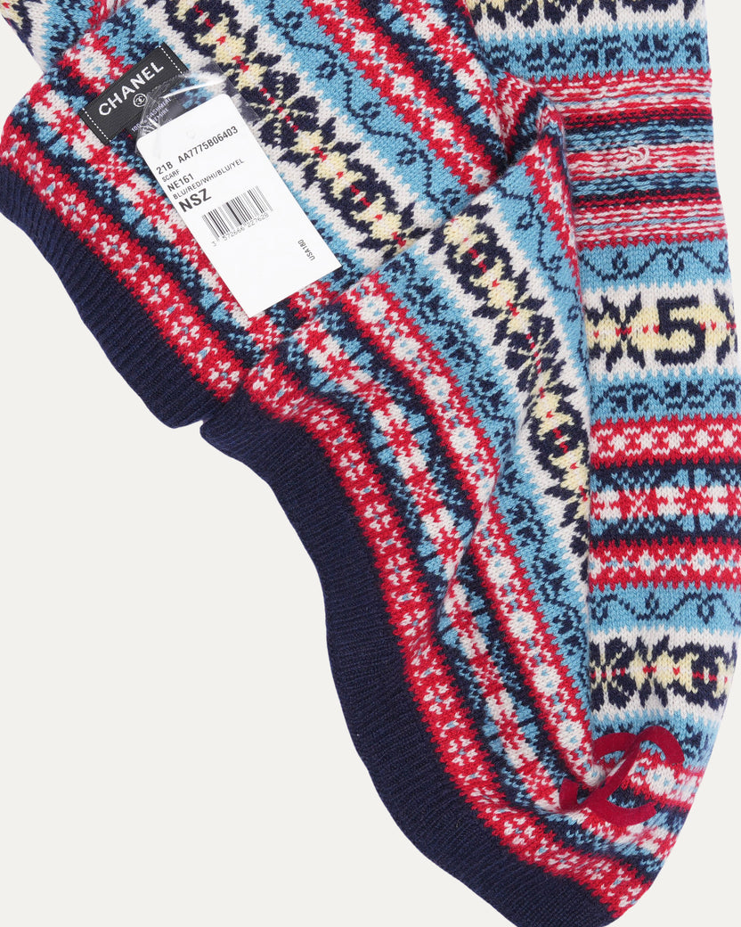 Cashmere Fair Isle Scarf