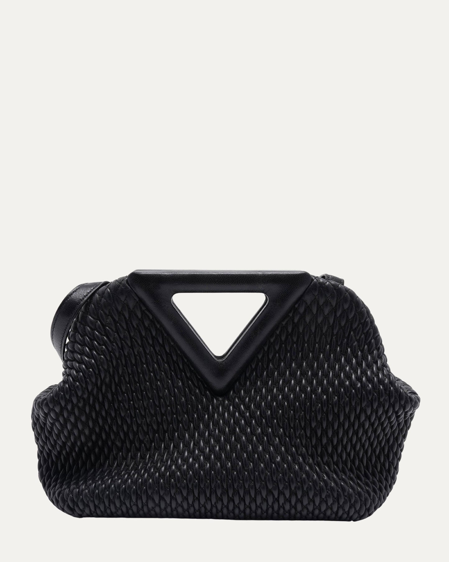 Small Lambskin Knit The Point Bag