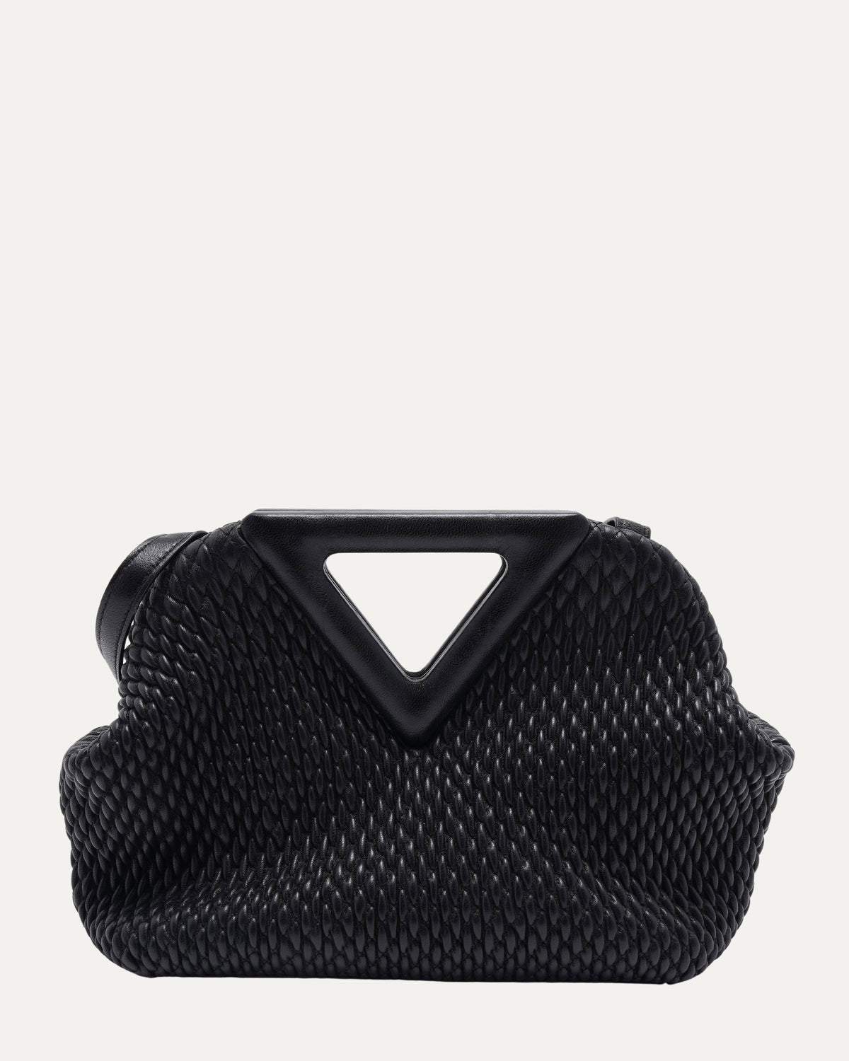 Small Lambskin Knit The Point Bag