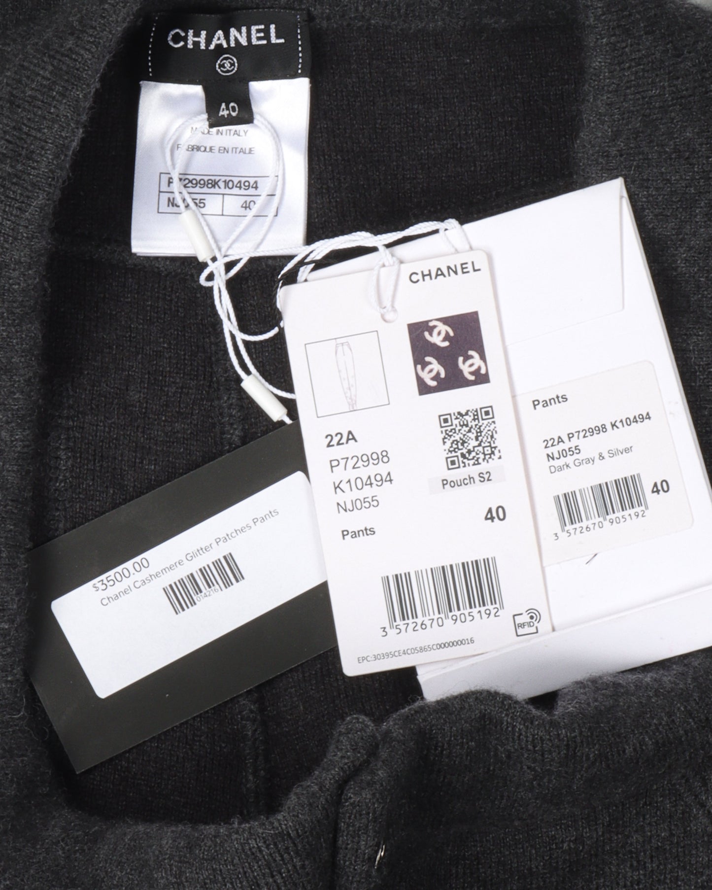 Glitter Patch Cashmere Pants