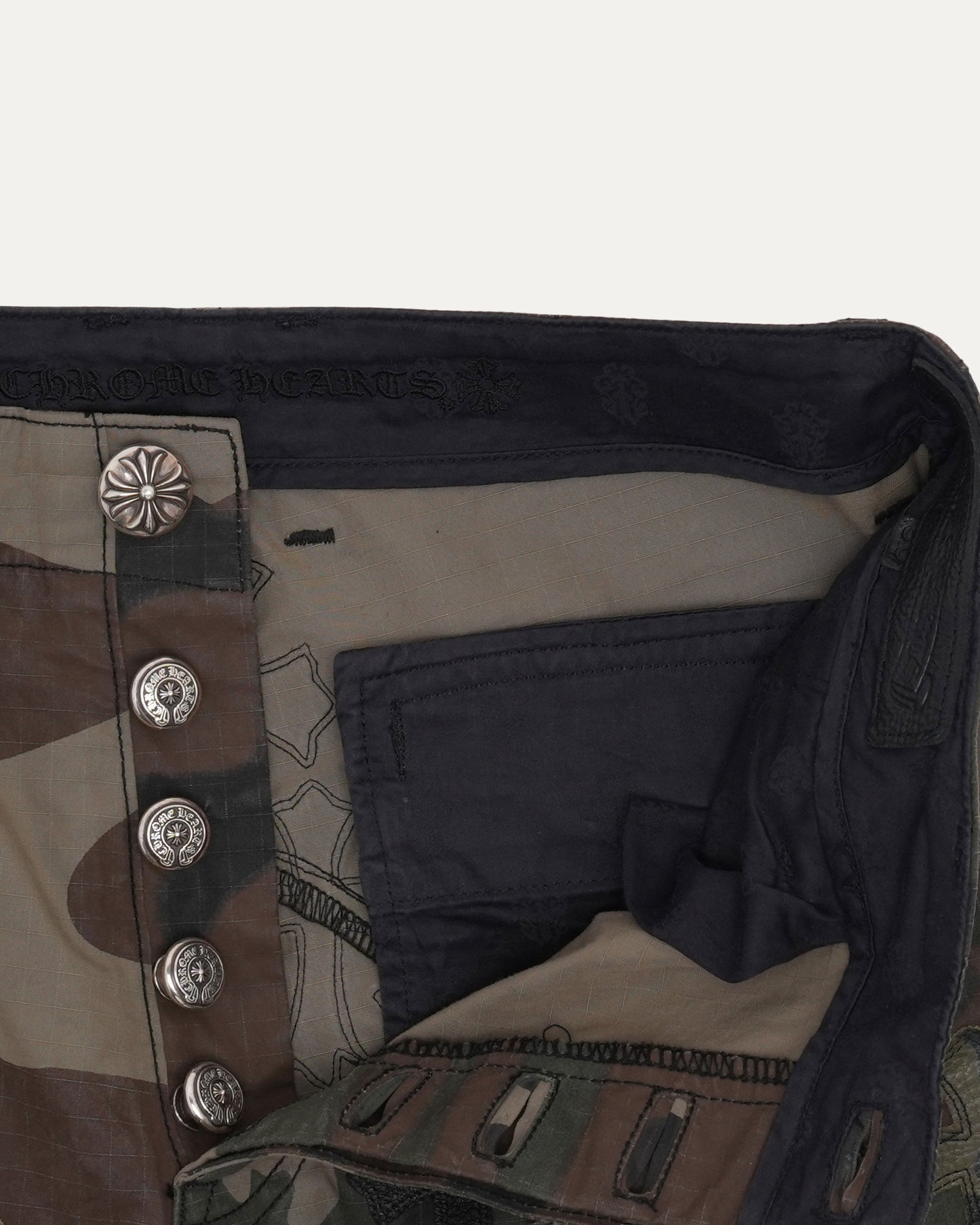 Cross Patch Camouflage Cargo Pants