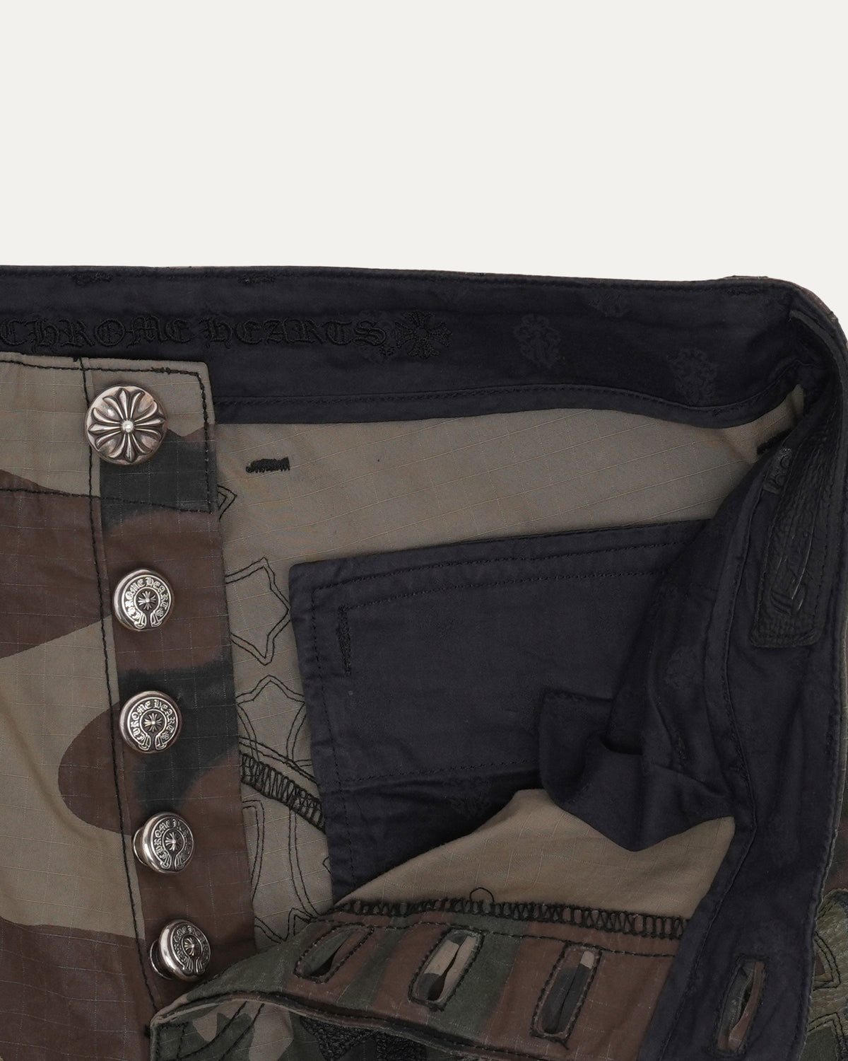 Cross Patch Camouflage Cargo Pants