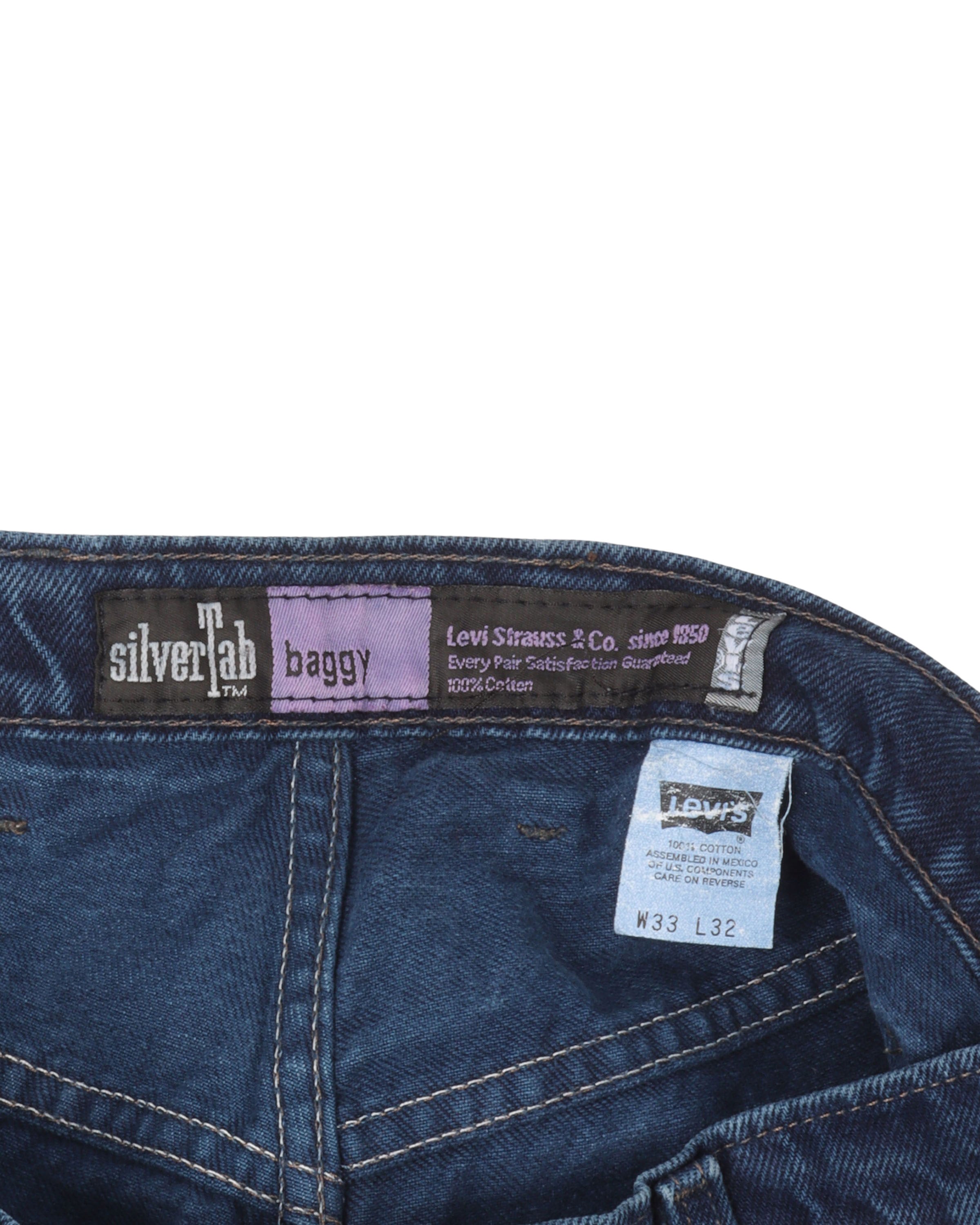 Vintage Levi Silver Tab Baggy Dyed Jeans