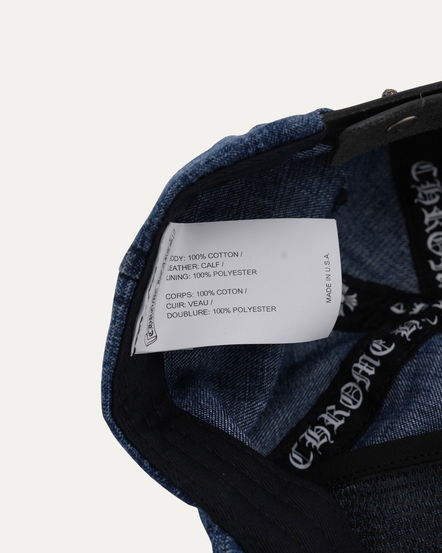 Embroidered Dagger Denim Hat