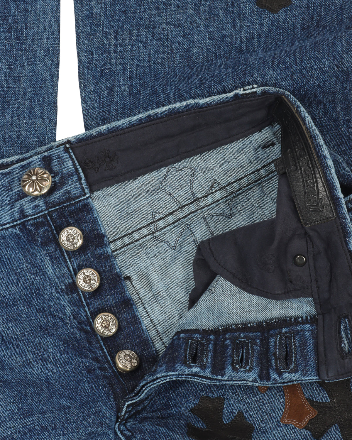 Fleur Knee Denim w/ 31 Cross Patches
