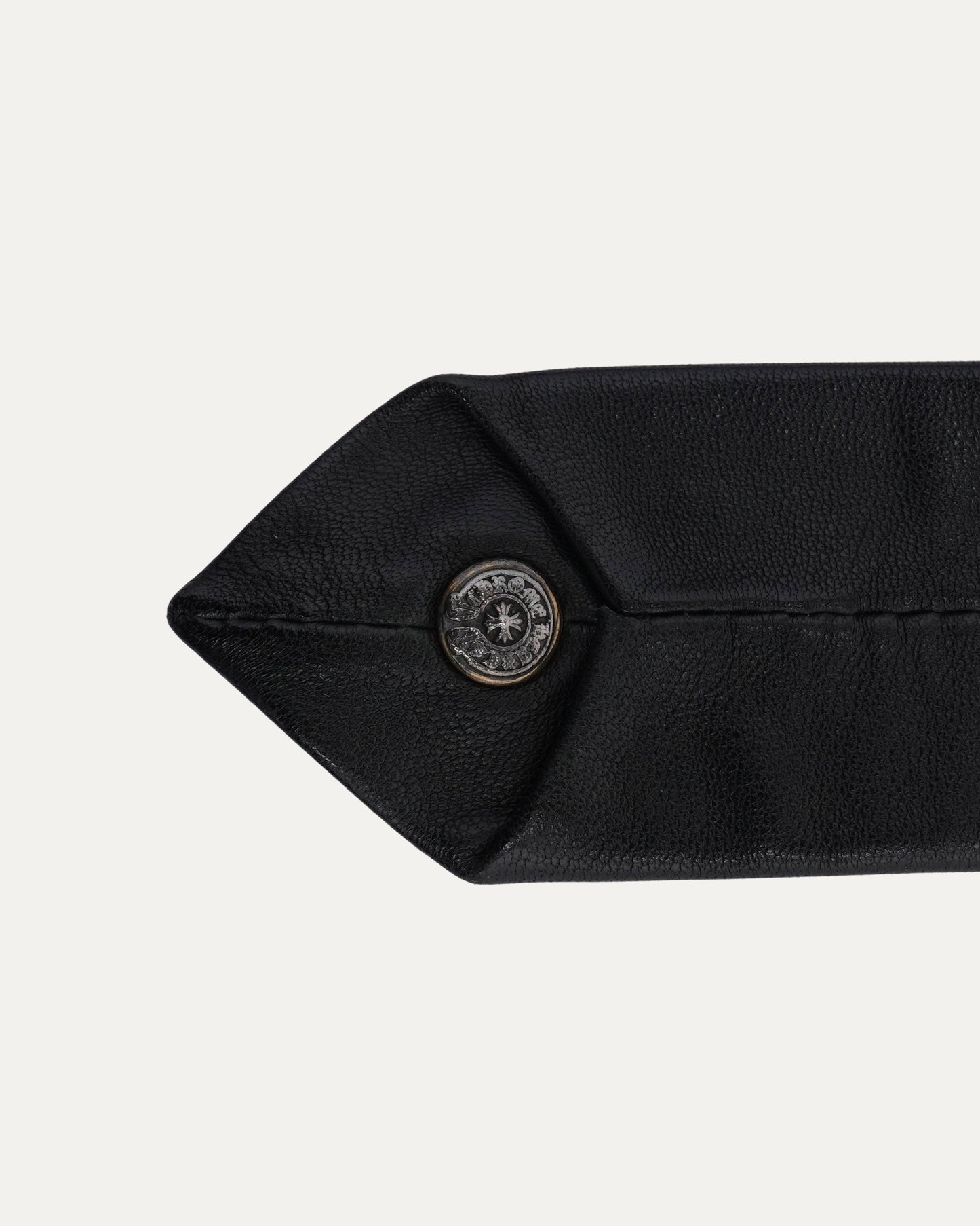 Plus Cross Embellished Leather Tie