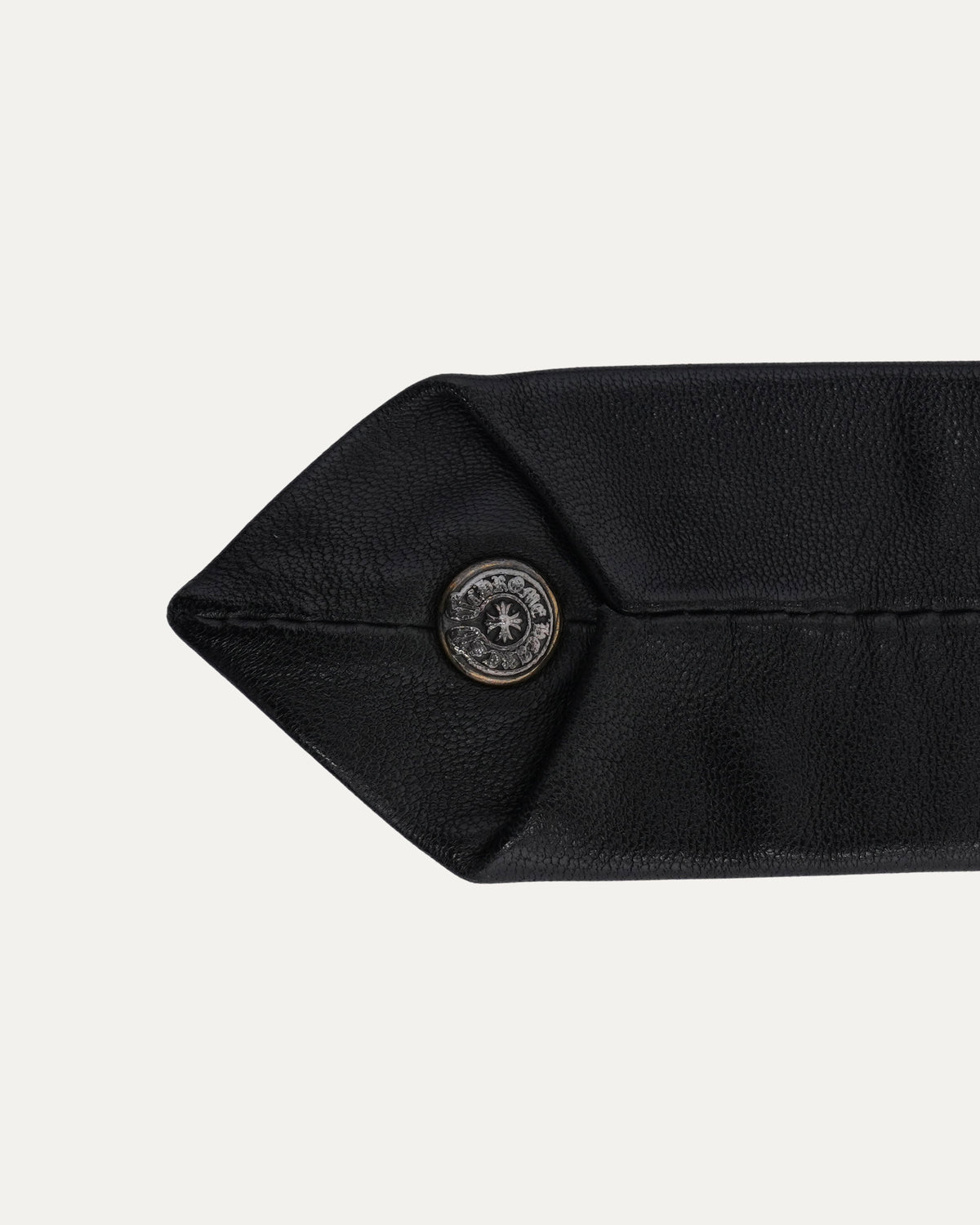 Plus Cross Embellished Leather Tie
