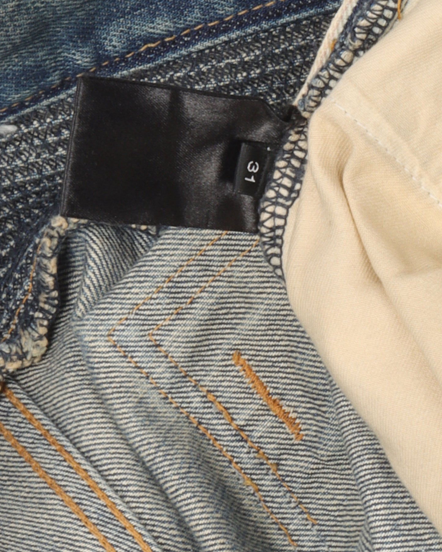 Distressed Biker Jeans